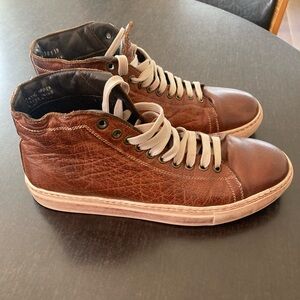 Italian leather high tops